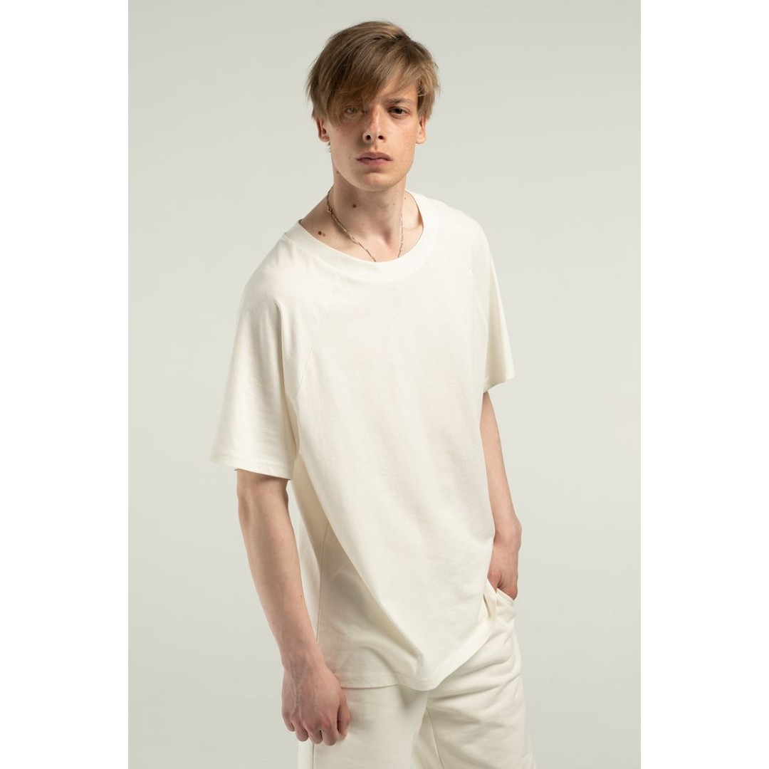 Футболка унисекс T2, молочно-белая, размер XS/S