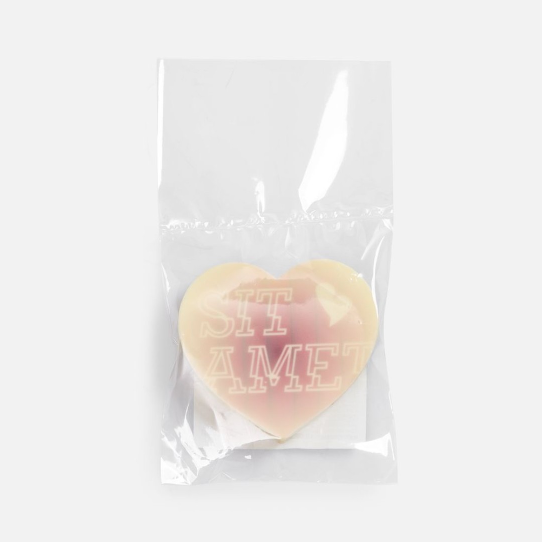 Печенье Dream White в белом шоколаде, сердце