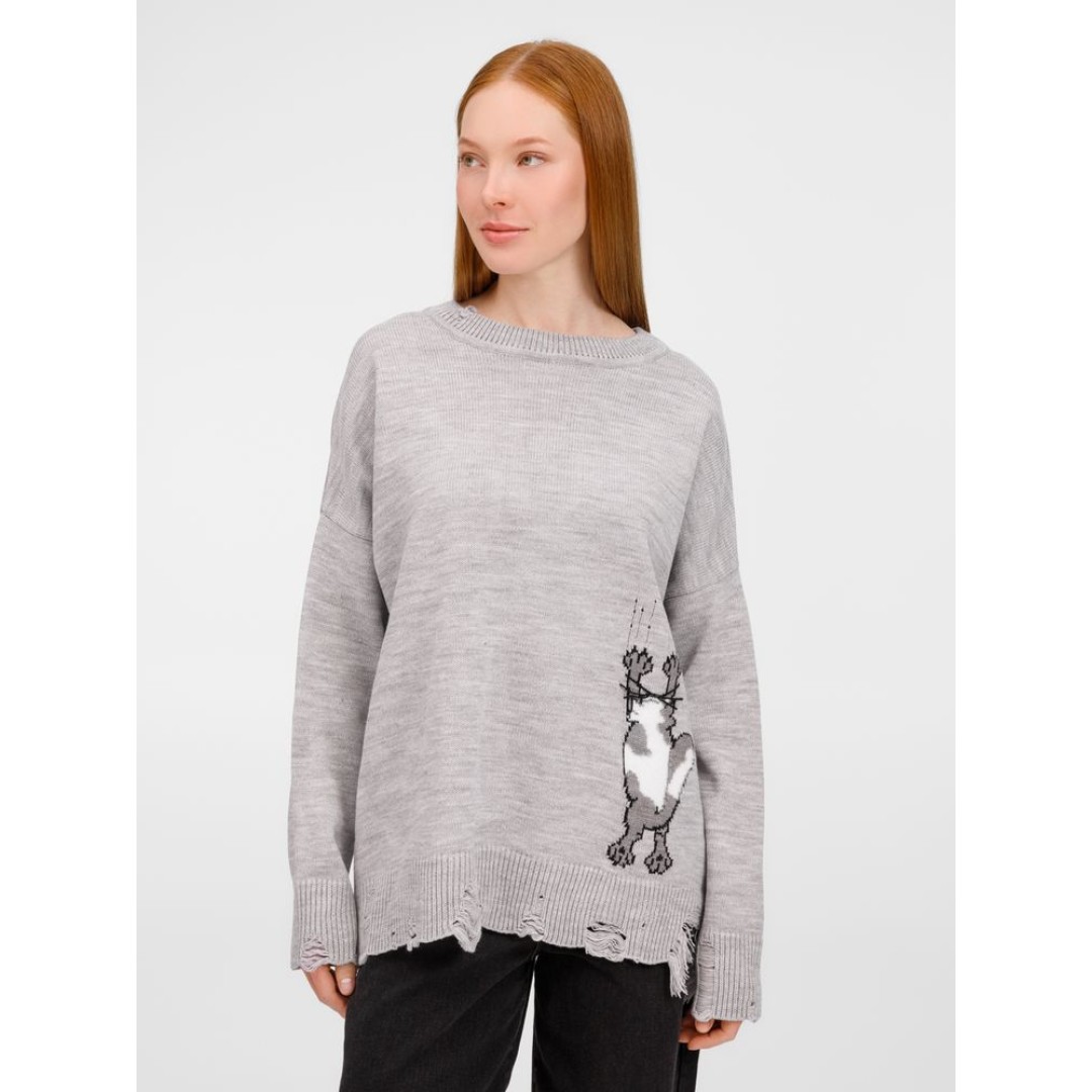 Джемпер Sharpick, серебристо-серый меланж, размер L/XL