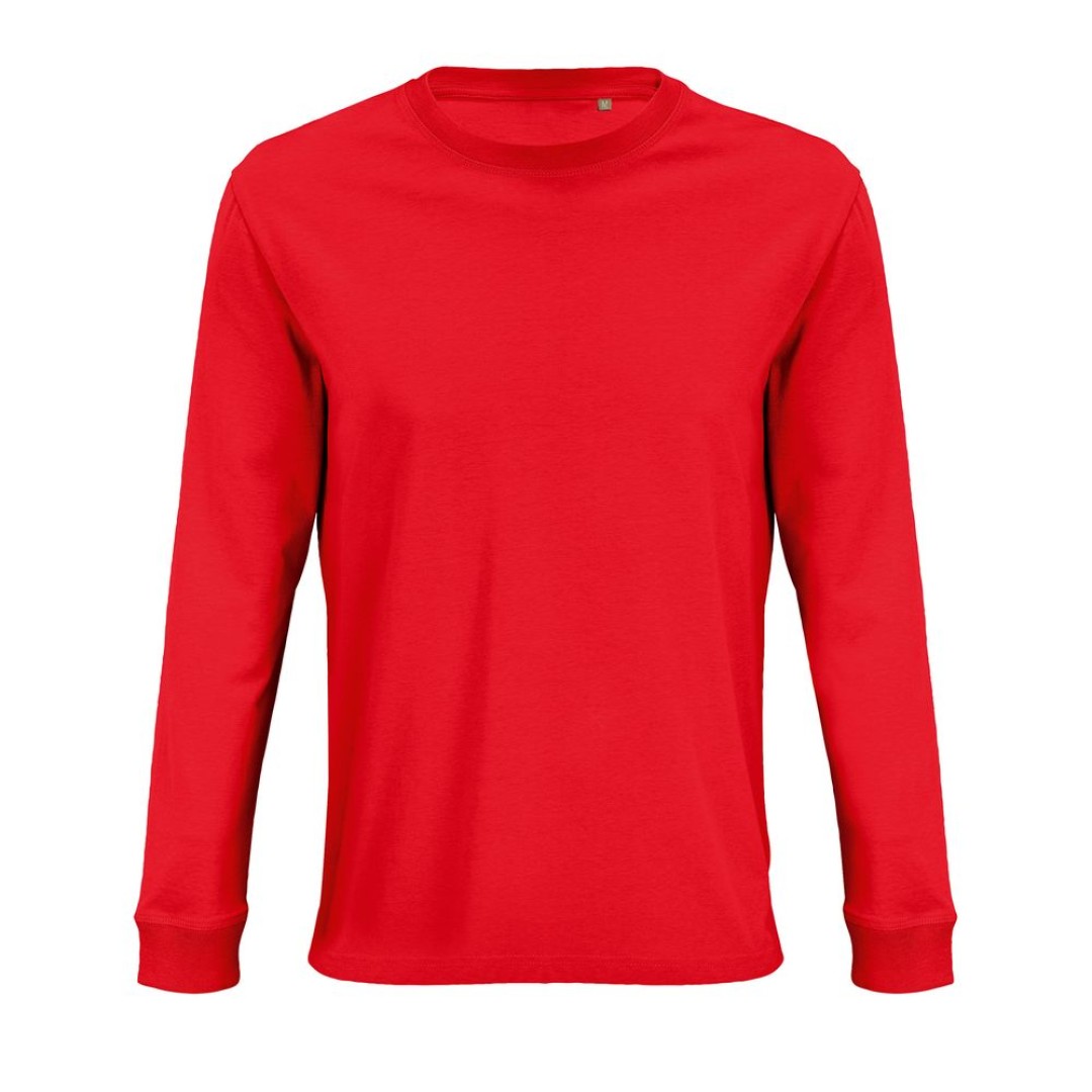 Футболка унисекс с длинным рукавом Pioneer LSL, красная, размер XXL