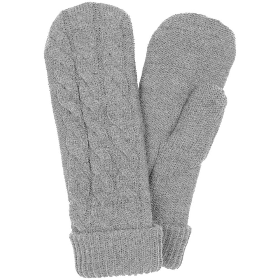 Варежки Heat Trick, светло-серый меланж, L/XL