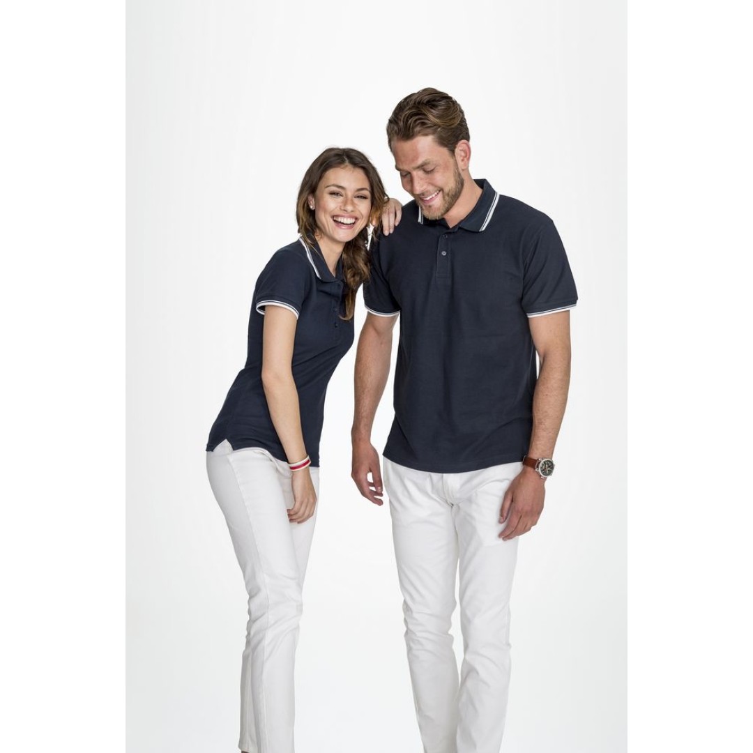 Рубашка поло мужская с контрастной отделкой Practice 270, зеленый/белый, XXL