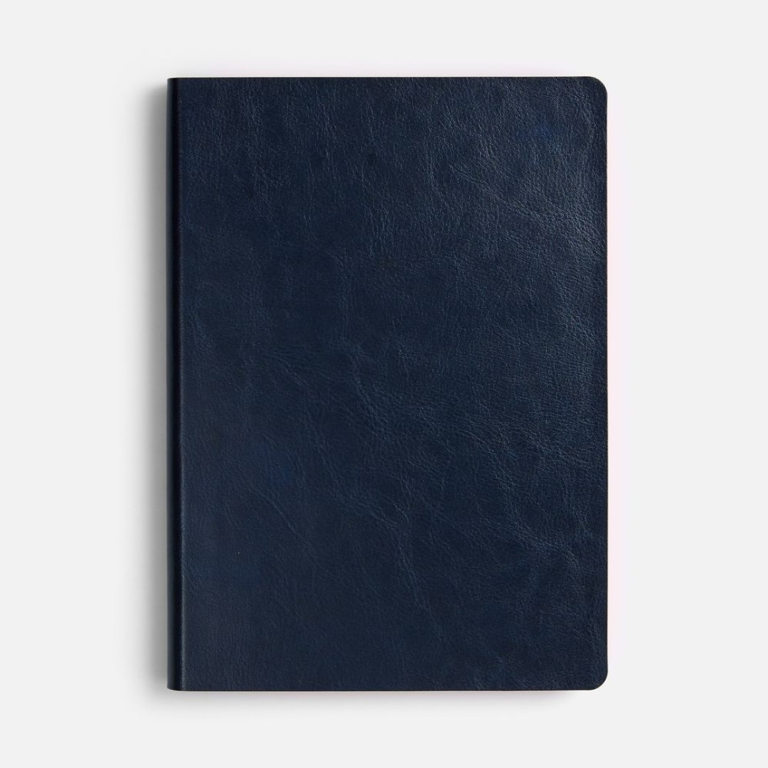 Ежедневник Doppio, недатированный, синий с оранжевым