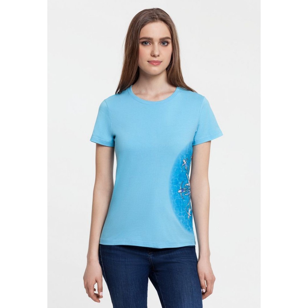 Футболка женская «Вместе и вовремя», M