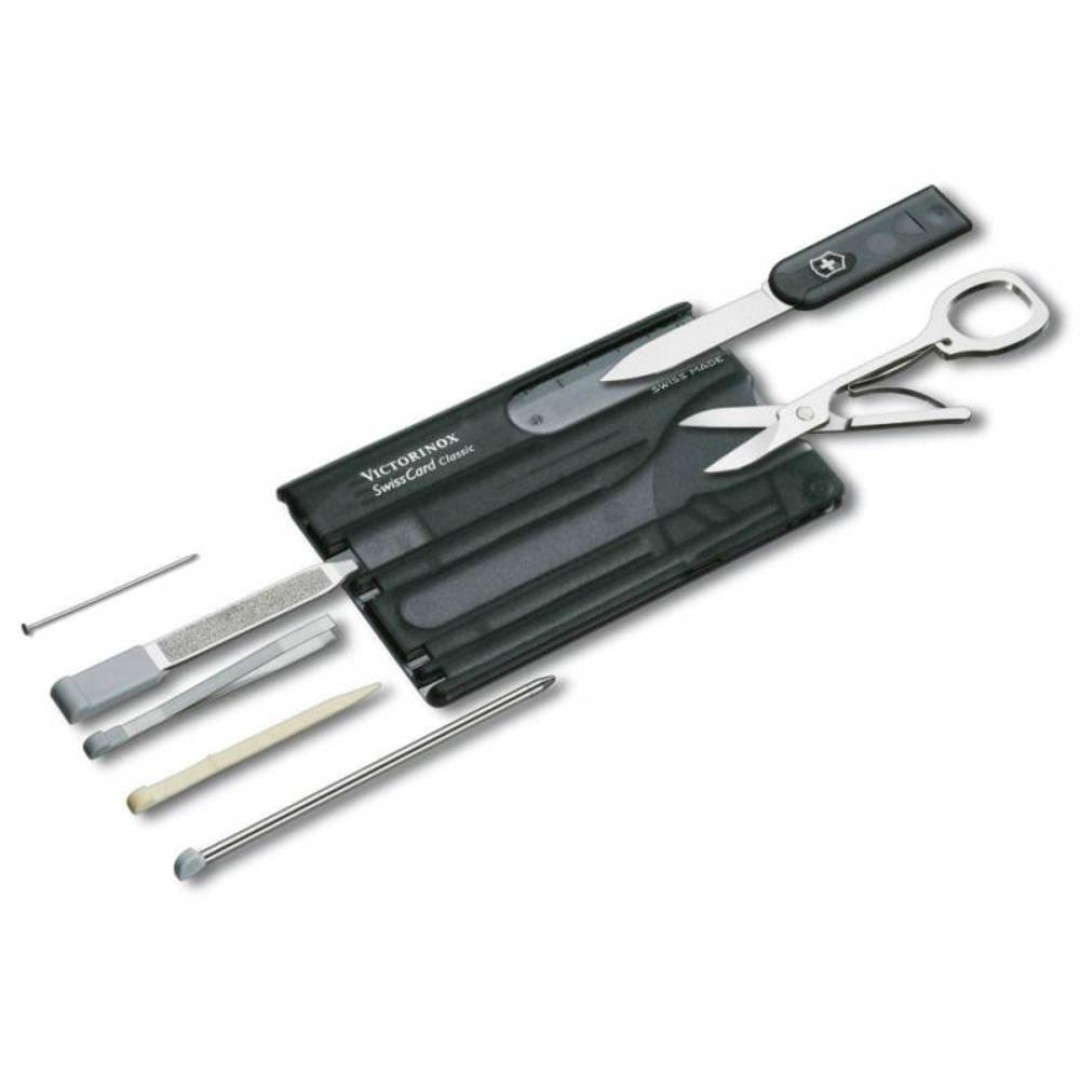 Набор инструментов SwissCard, полупрозрачный черный