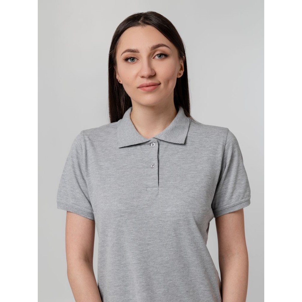 Рубашка поло женская Virma Stretch Lady, серый меланж, M