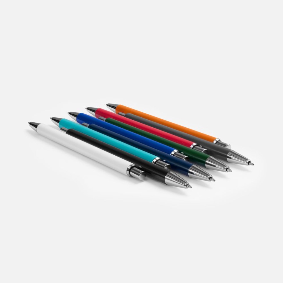 Ручка шариковая Slim Beam, белая