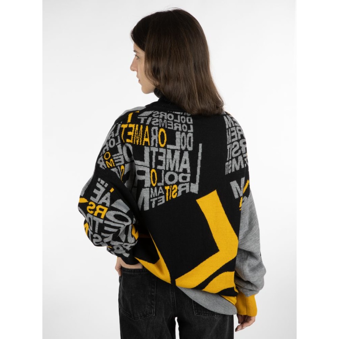 Свитер оверсайз на заказ Tricksy Net, полушерсть