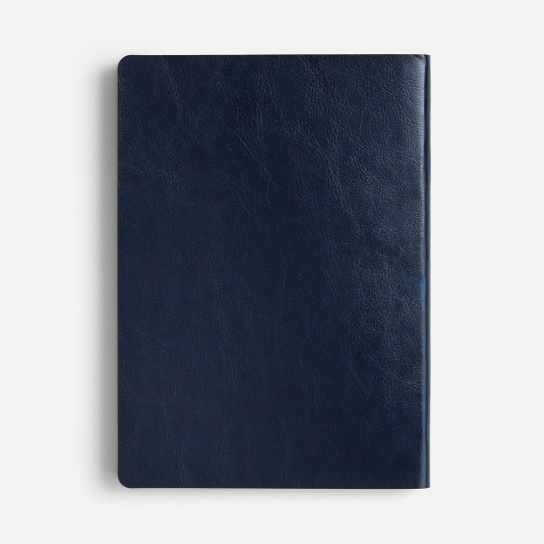 Ежедневник Doppio, недатированный, синий с оранжевым