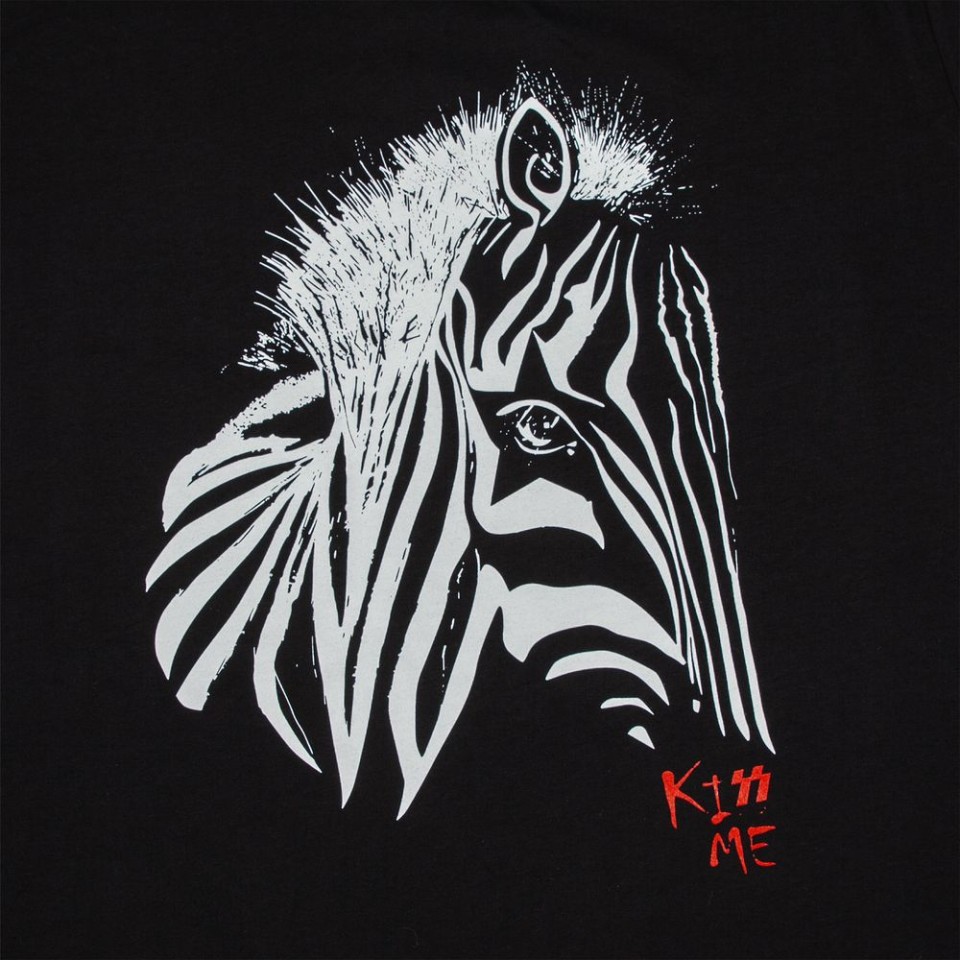 Толстовка женская «Арт-рокстар. Kiss Me», черная, S