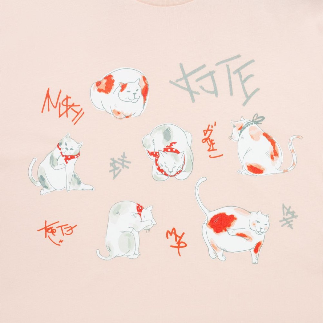 Футболка женская «Котэ», розовая, XL