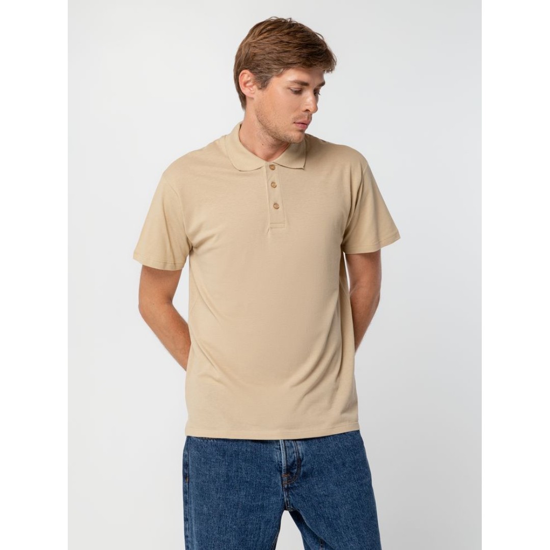 Рубашка поло мужская Summer 170 бежевая, XXL