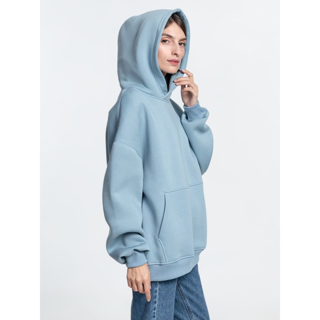 Худи Kulonga Oversize, серо-голубое, размер ХS/S