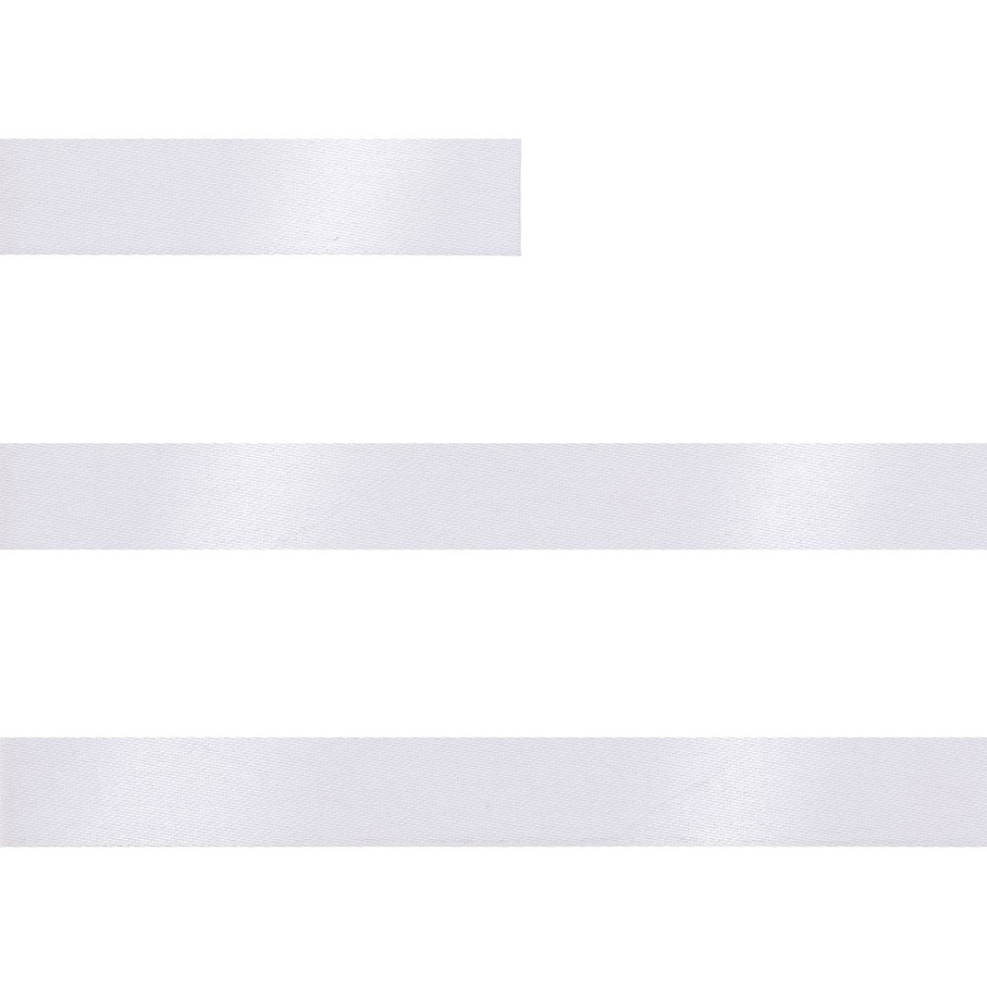 Лента сатиновая Satin 10 S, белая, 10 см