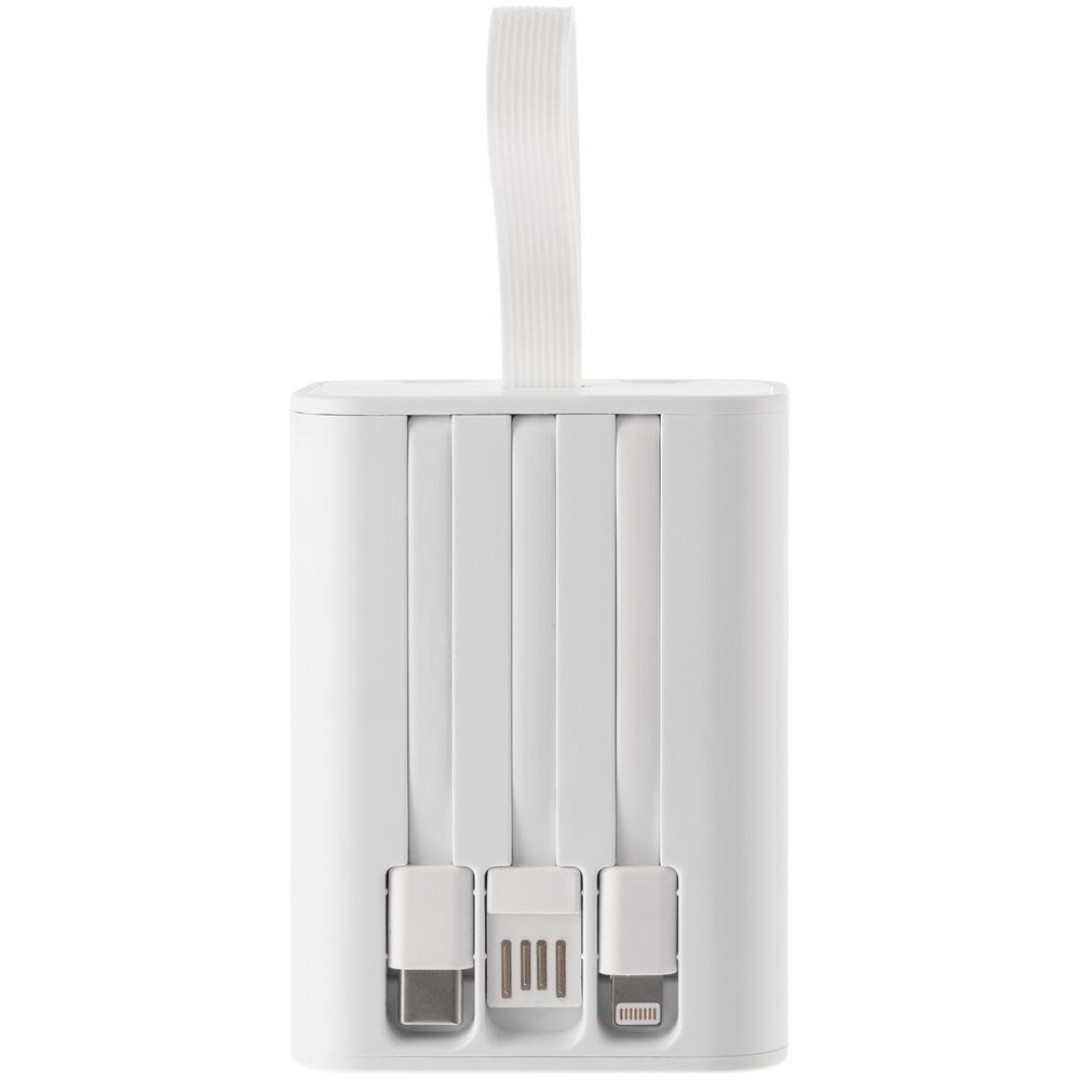 Аккумулятор с быстрой зарядкой Trellis Quick 10000 мАч, белый