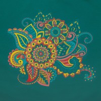 Футболка «Узор», зеленая, S