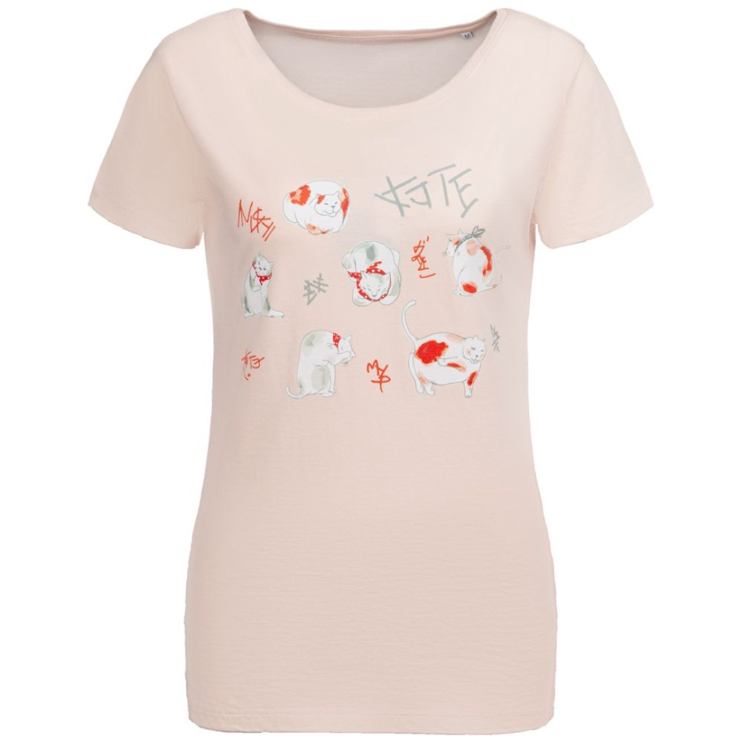 Футболка женская «Котэ», розовая, XL