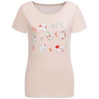 Футболка женская «Котэ», розовая, S