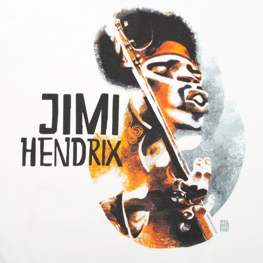 Футболка «Меламед. Jimi Hendrix», белая, S