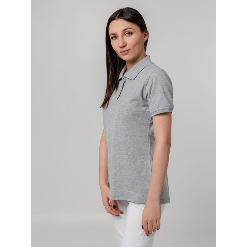 Рубашка поло женская Virma Stretch Lady, серый меланж, M