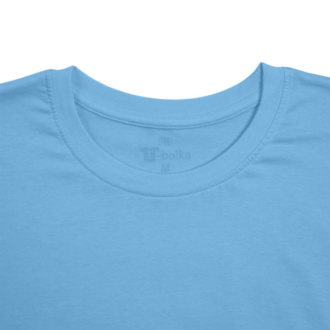 Футболка унисекс T-bolka 140, голубая, S