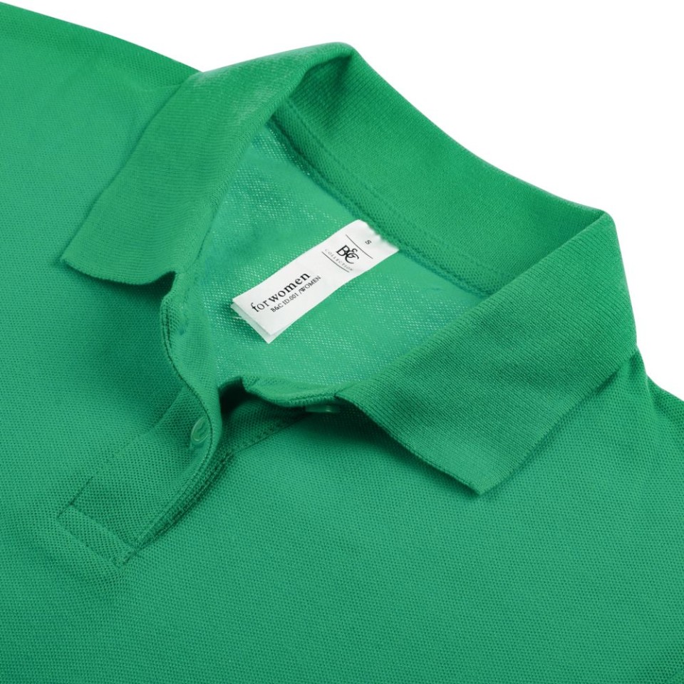 Рубашка поло женская ID.001 зеленая, 3XL