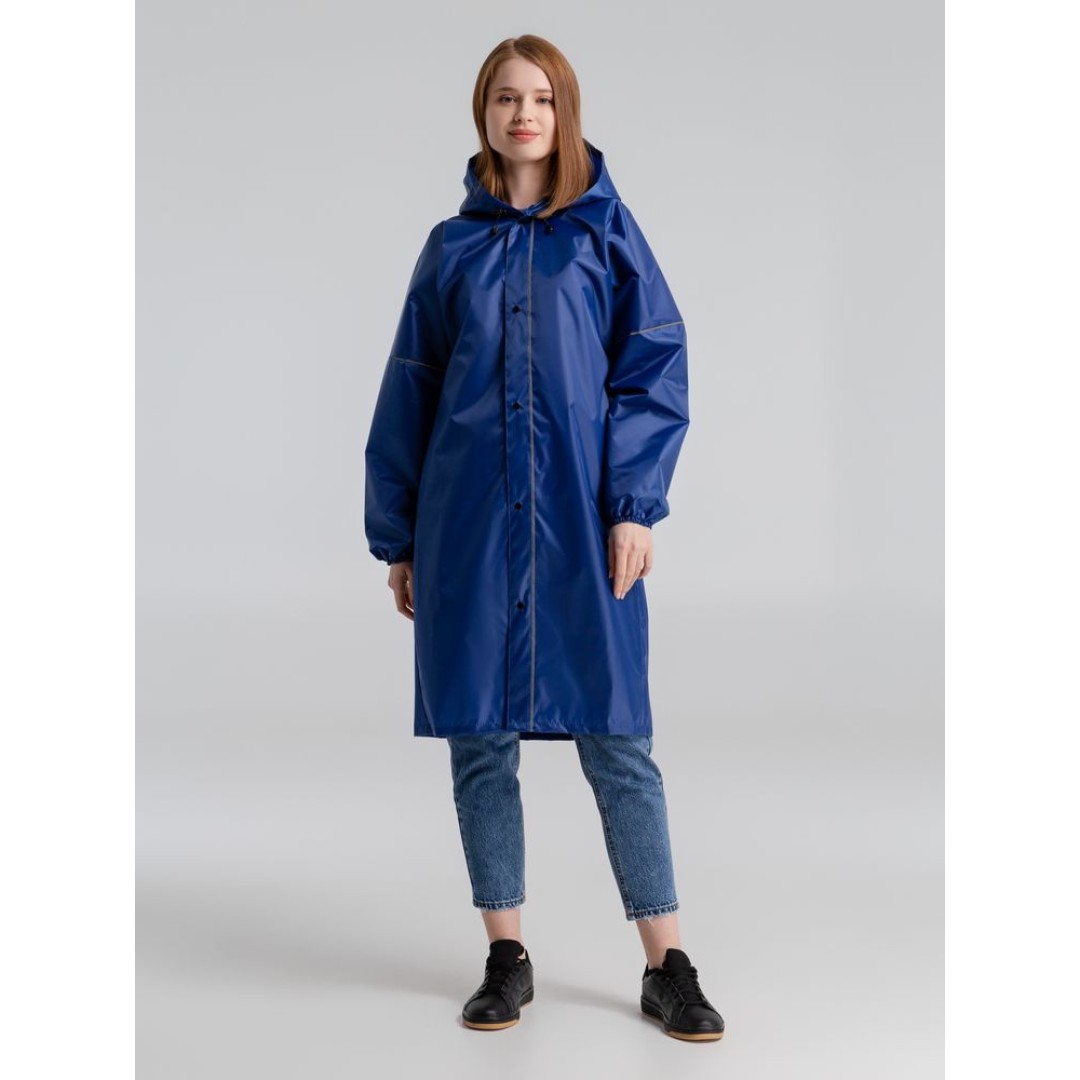 Дождевик со светоотражающими элементами Rainman Blink, ярко-синий, размер L