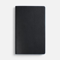 Ежедневник Trait, недатированный, черный с голубым