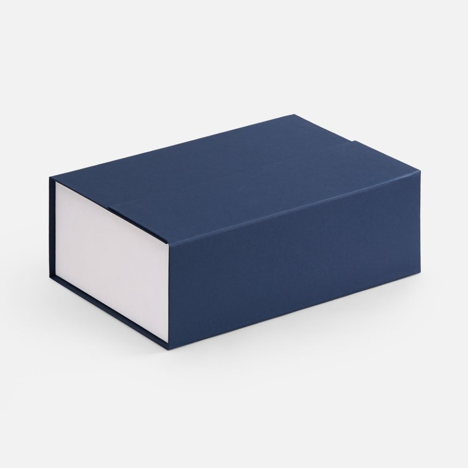 Коробка Bicolor Case, белая с синим