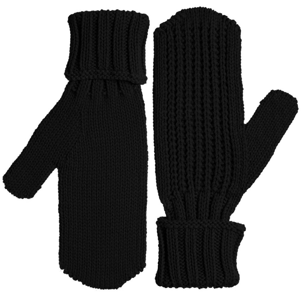 Варежки Nordkyn, черные, L/XL