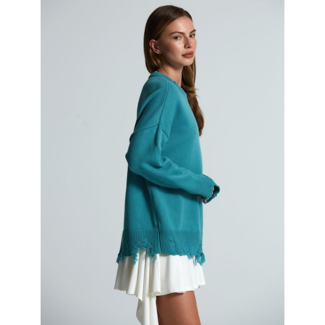 Свитер оверсайз Tricksy Net Grunge на заказ, акрил