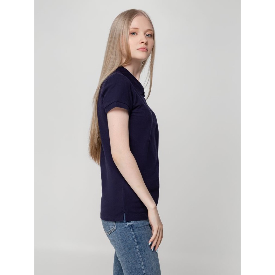 Рубашка поло женская Virma lady, темно-синяя, S