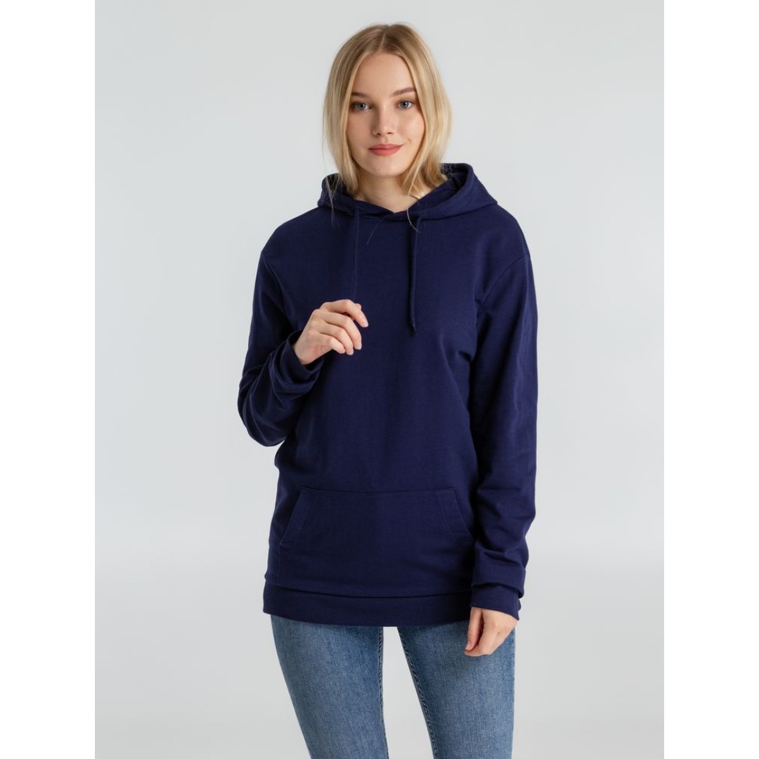Толстовка с капюшоном унисекс Hoodie, темно-синяя