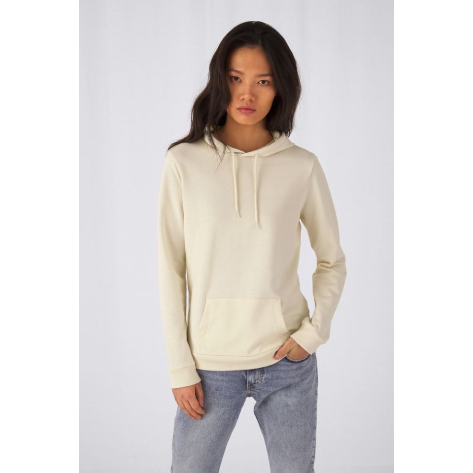 Толстовка с капюшоном женская Hoodie, светло-желтая, L