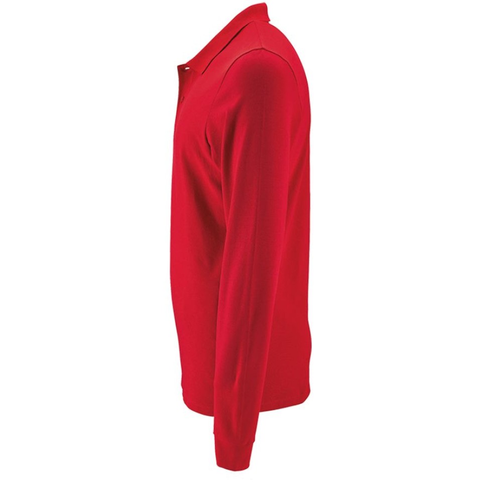 Рубашка поло мужская с длинным рукавом Perfect LSL Men красная, 3XL