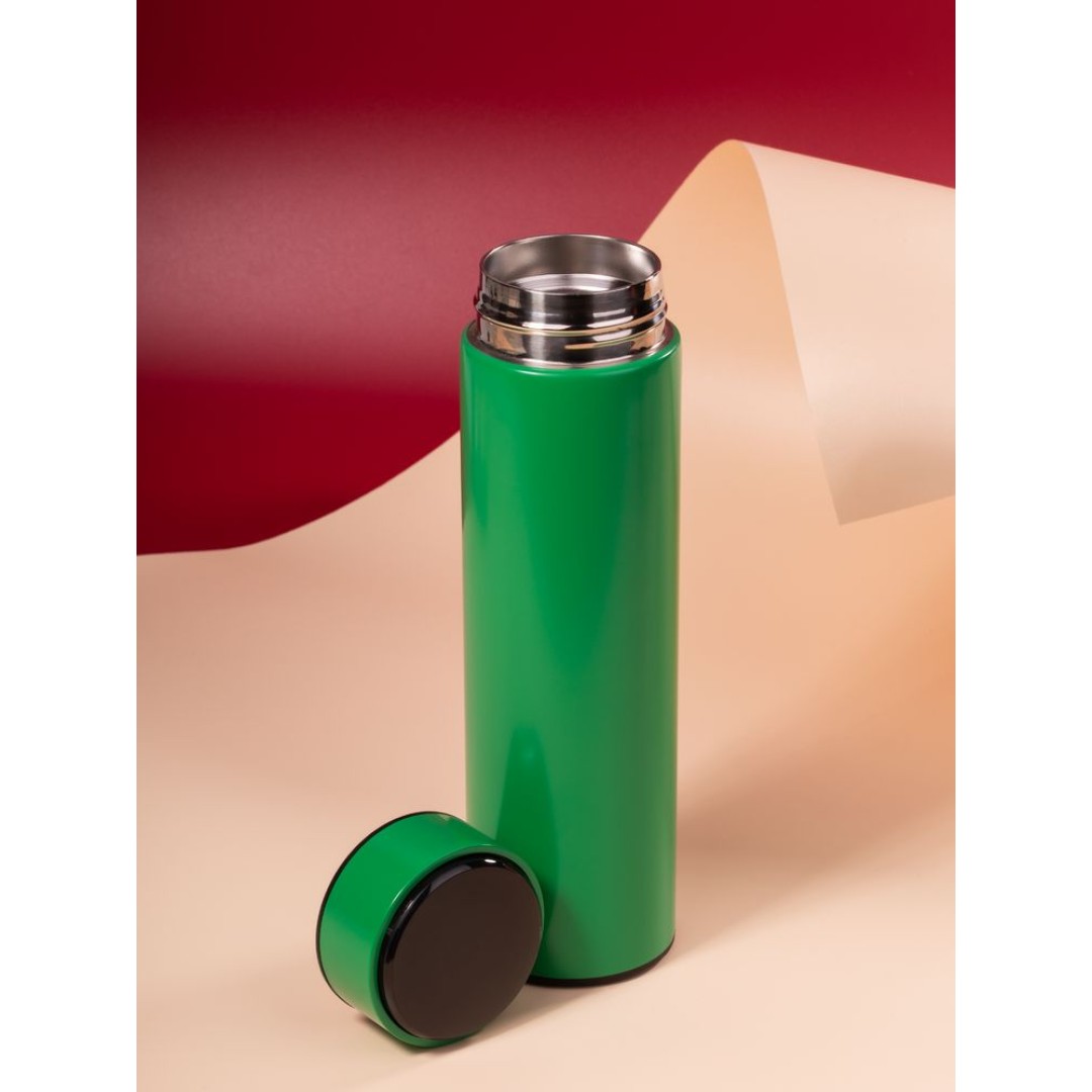 Смарт-бутылка с заменяемой батарейкой Long Therm, зеленая