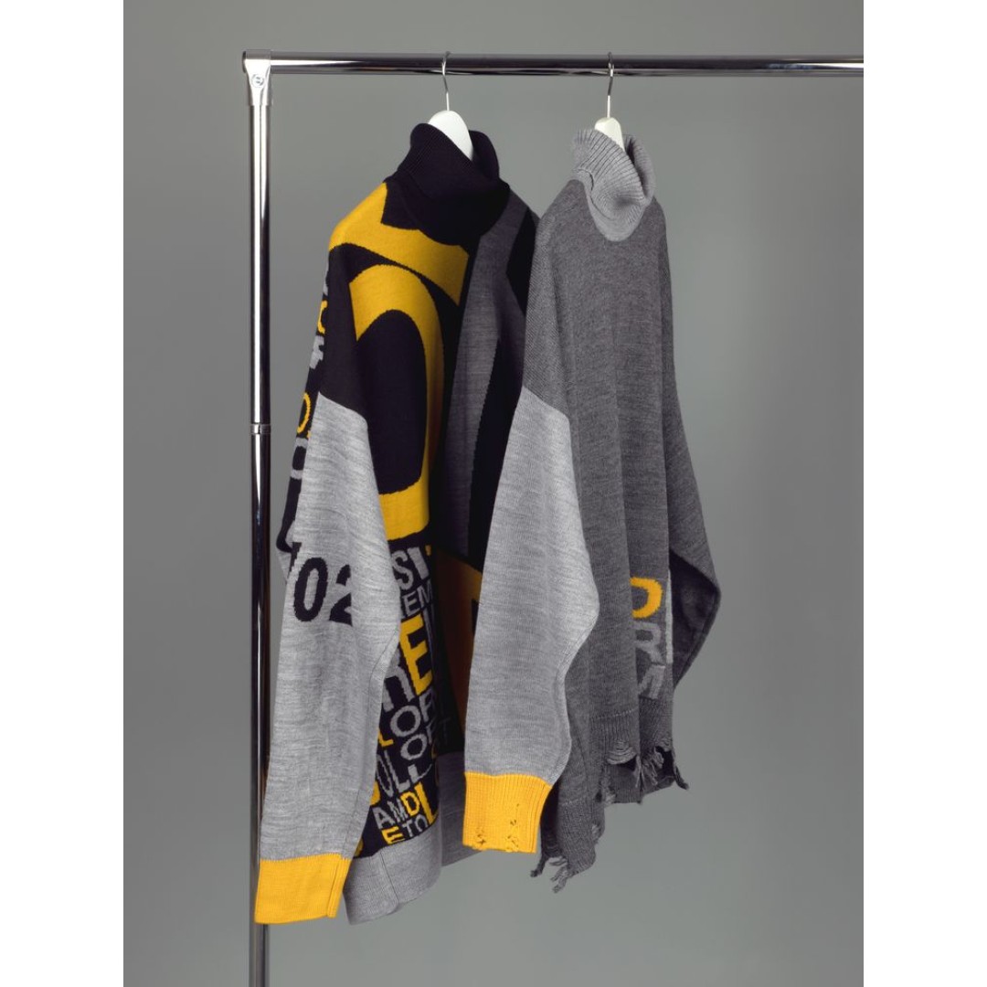 Свитер оверсайз Tricksy Net Grunge на заказ, полушерсть