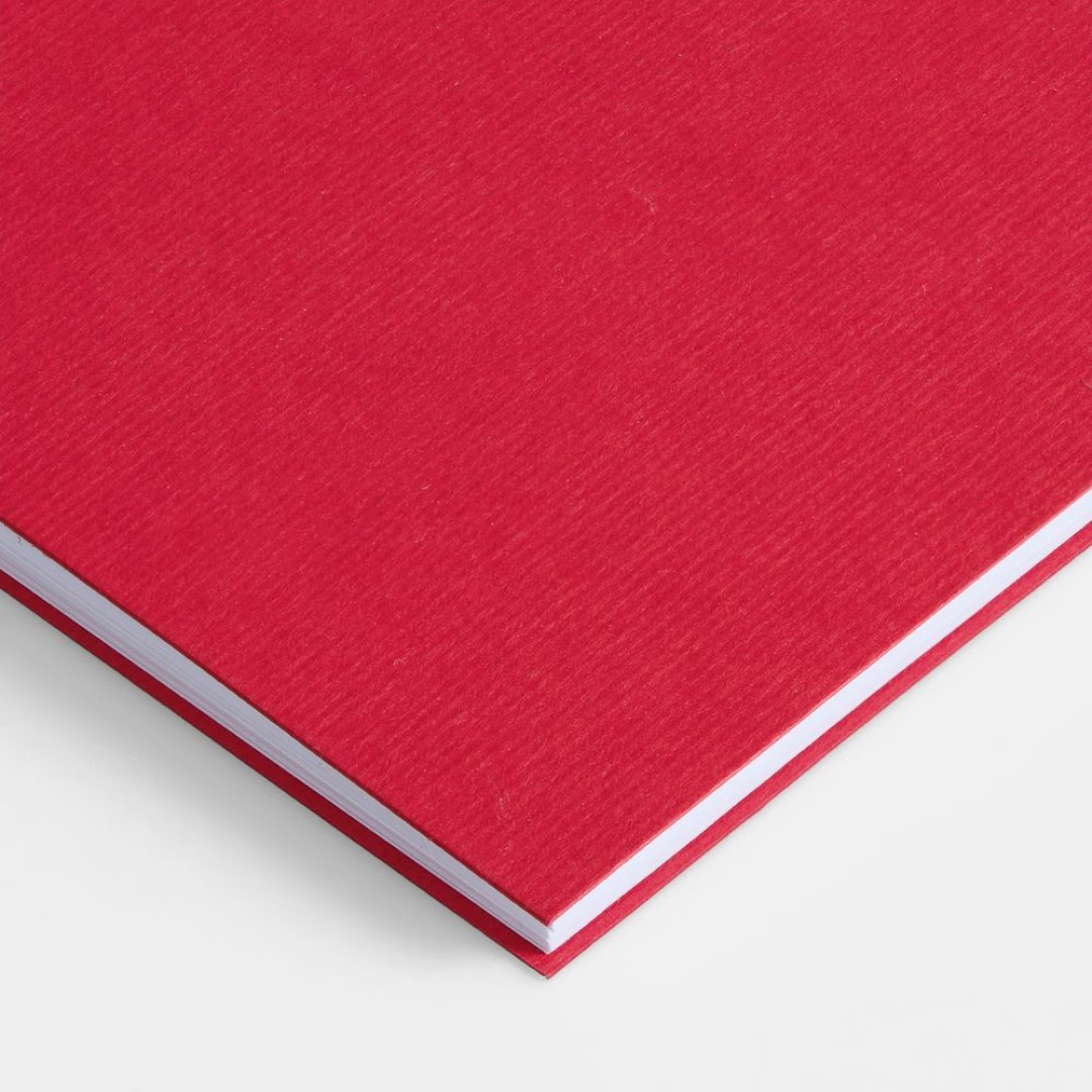 Блокнот Dali Mini в клетку, красный