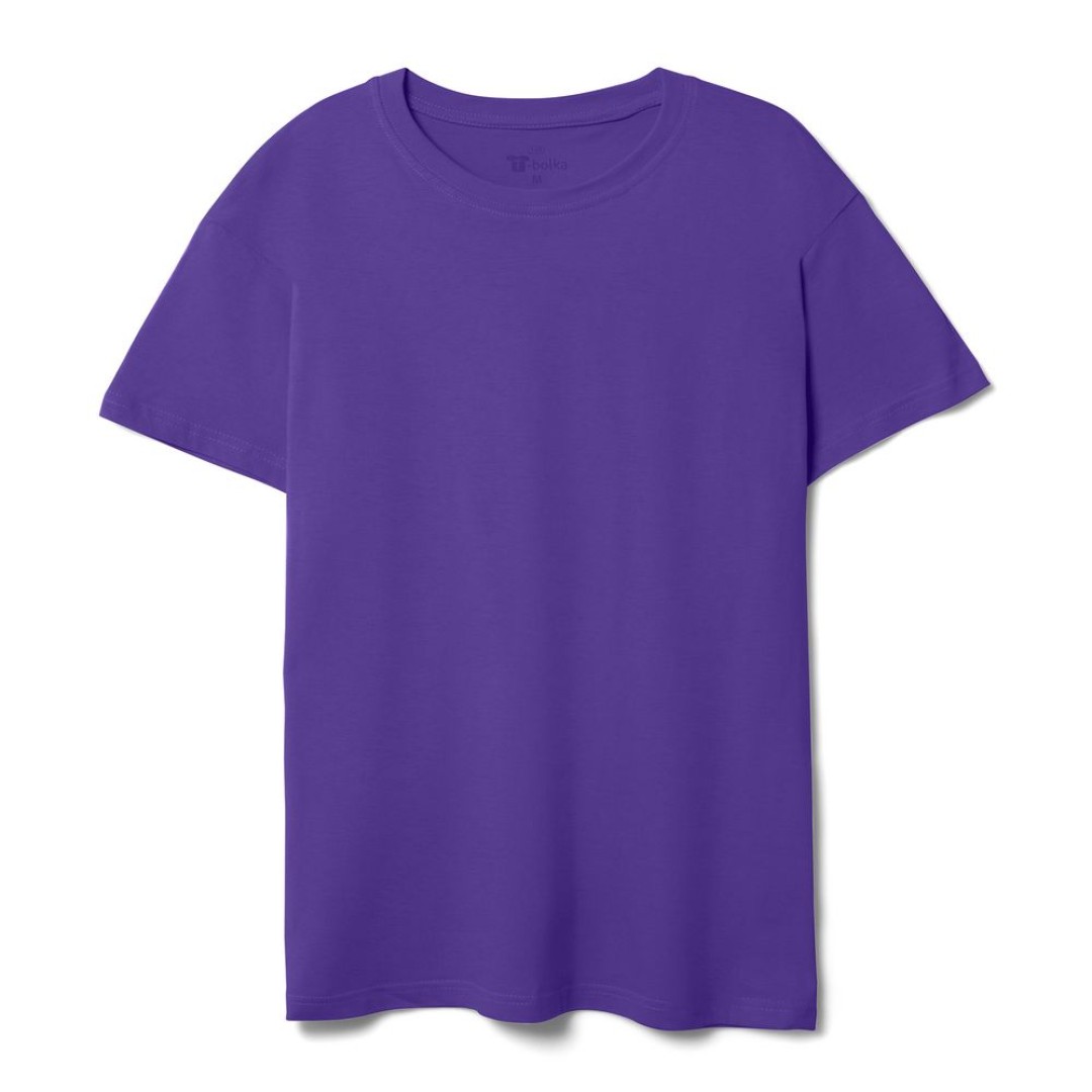 Футболка унисекс T-bolka 140, фиолетовая, S