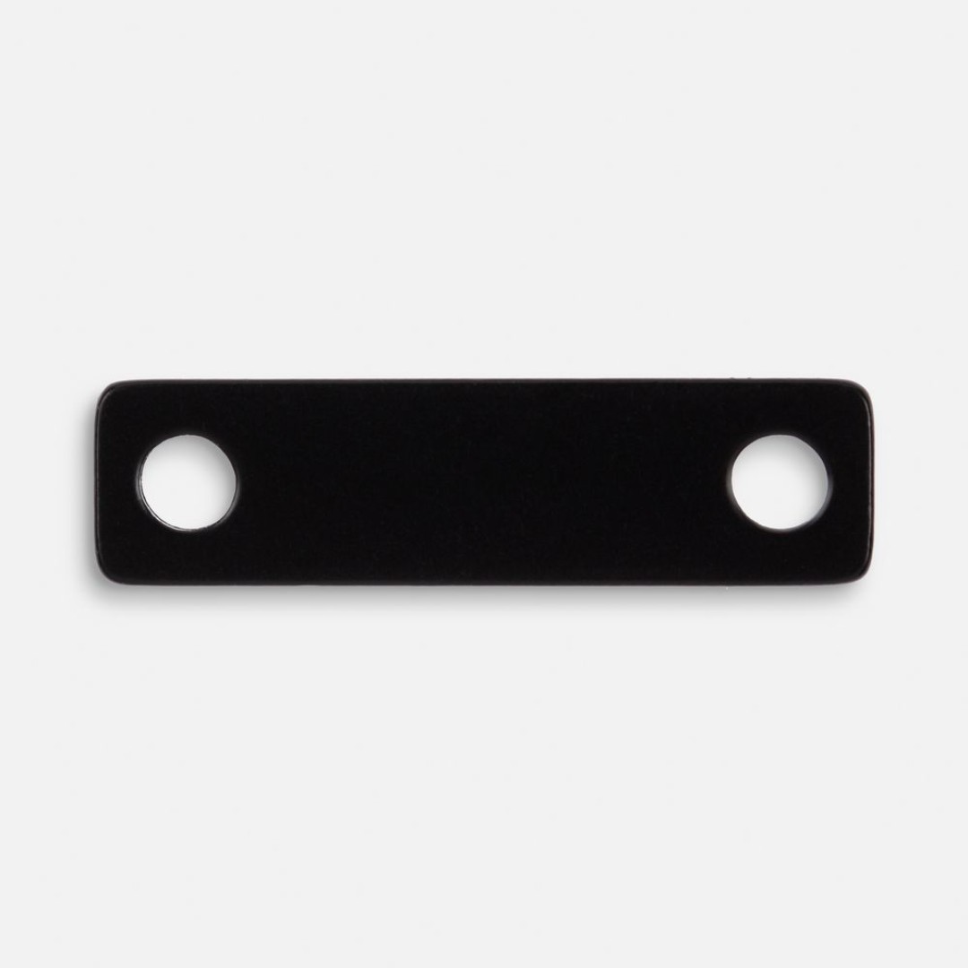 Шильдик металлический Alfa Liten, черный