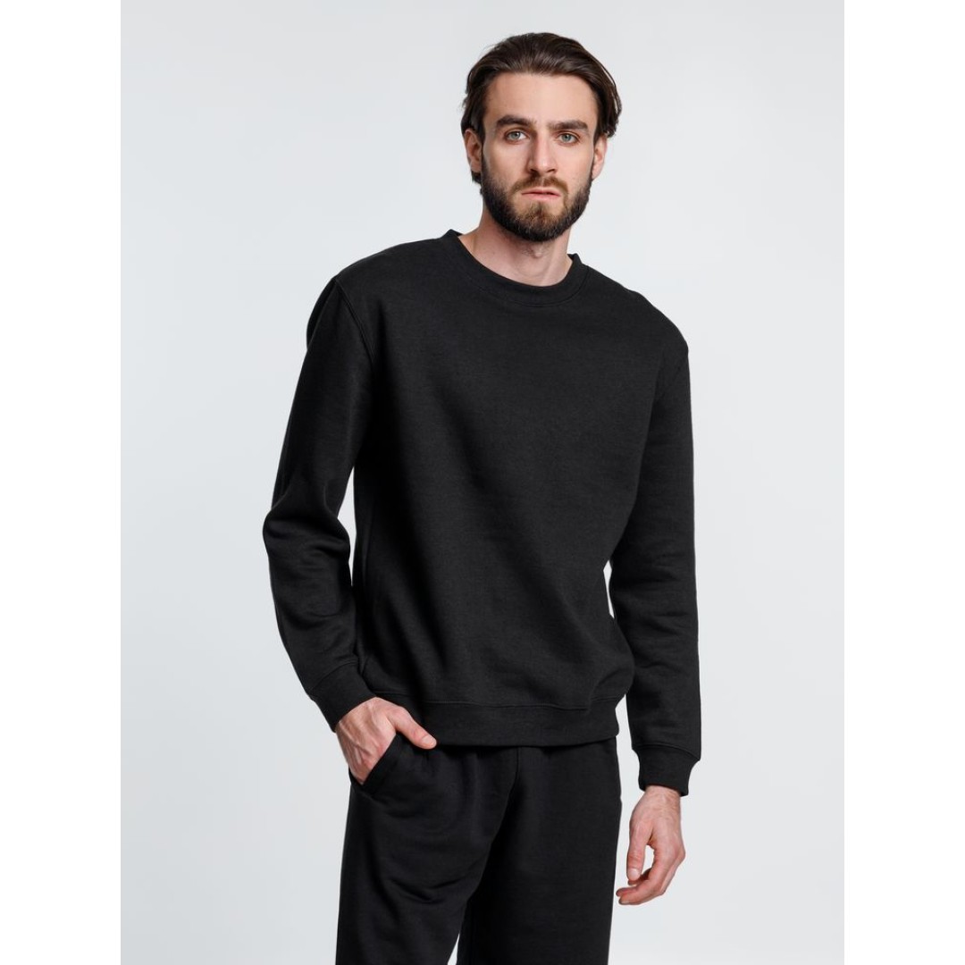 Свитшот унисекс Delta, черный, размер 3XL