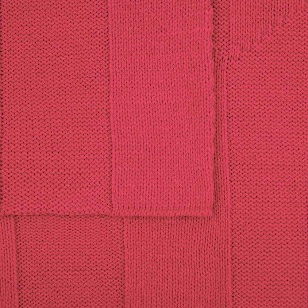 Плед Rombus, темно-розовый (коралл)