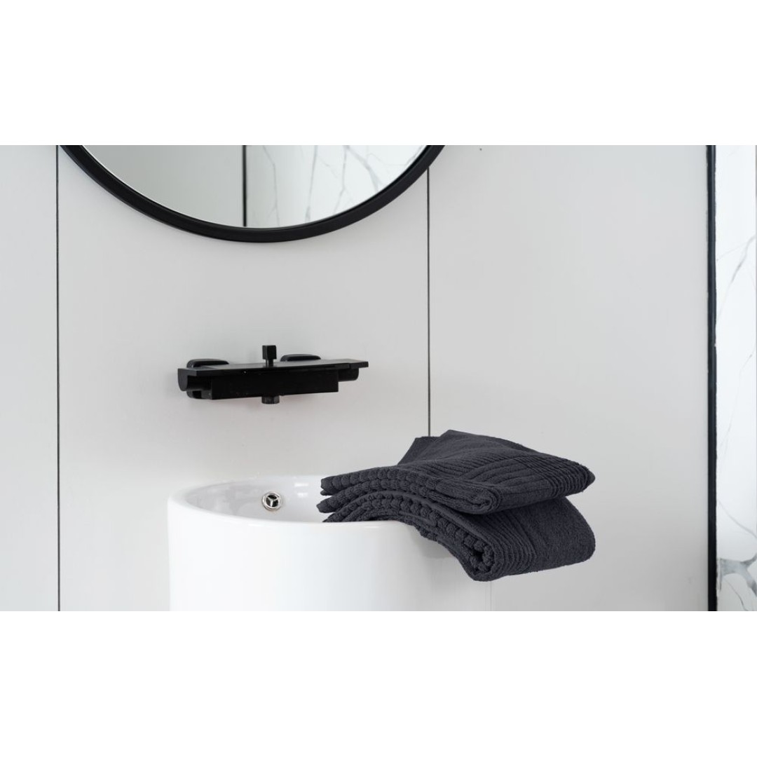 Полотенце Farbe, большое, темно-серое