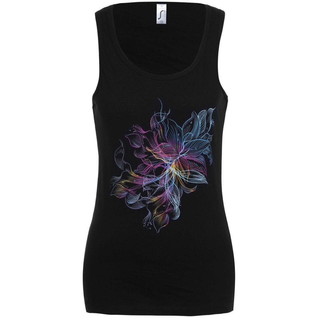 Майка женская Vibrance, черная, S