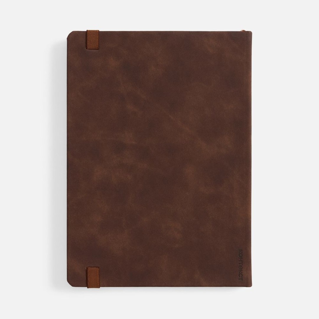 Ежедневник Urban Metal, недатированный, коричневый