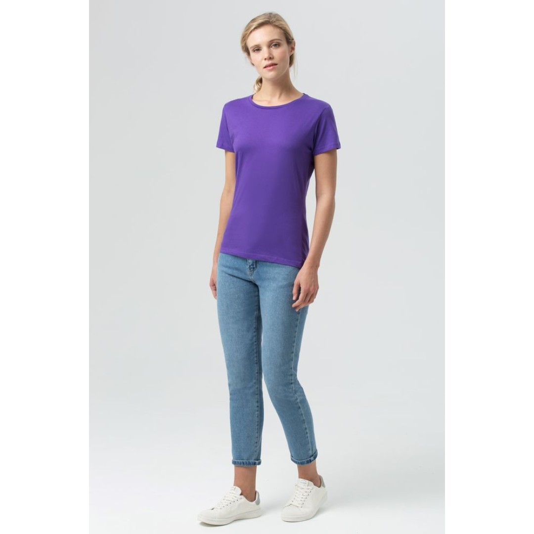 Футболка женская Miss 150 темно-фиолетовая, S