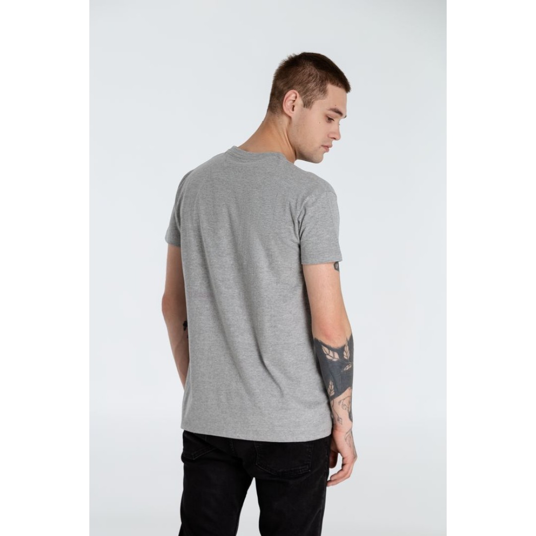 Футболка Hello! I Love You!, серый меланж, S