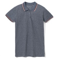 Рубашка поло женская Paname Women голубой меланж, S