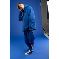 Худи унисекс H1, синее, размер XS/S