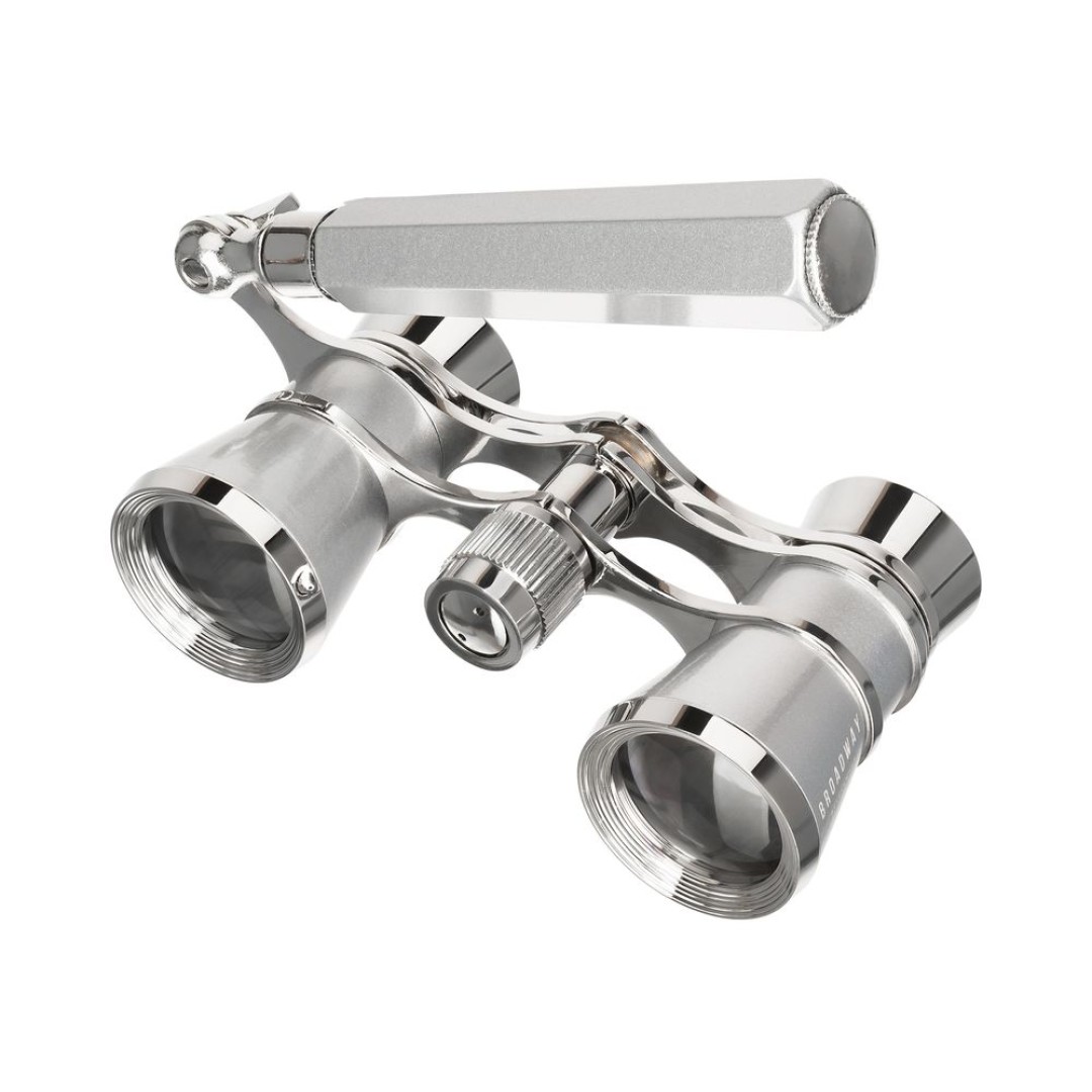 Театральный бинокль-лорнет Broadway 325E, серебристый